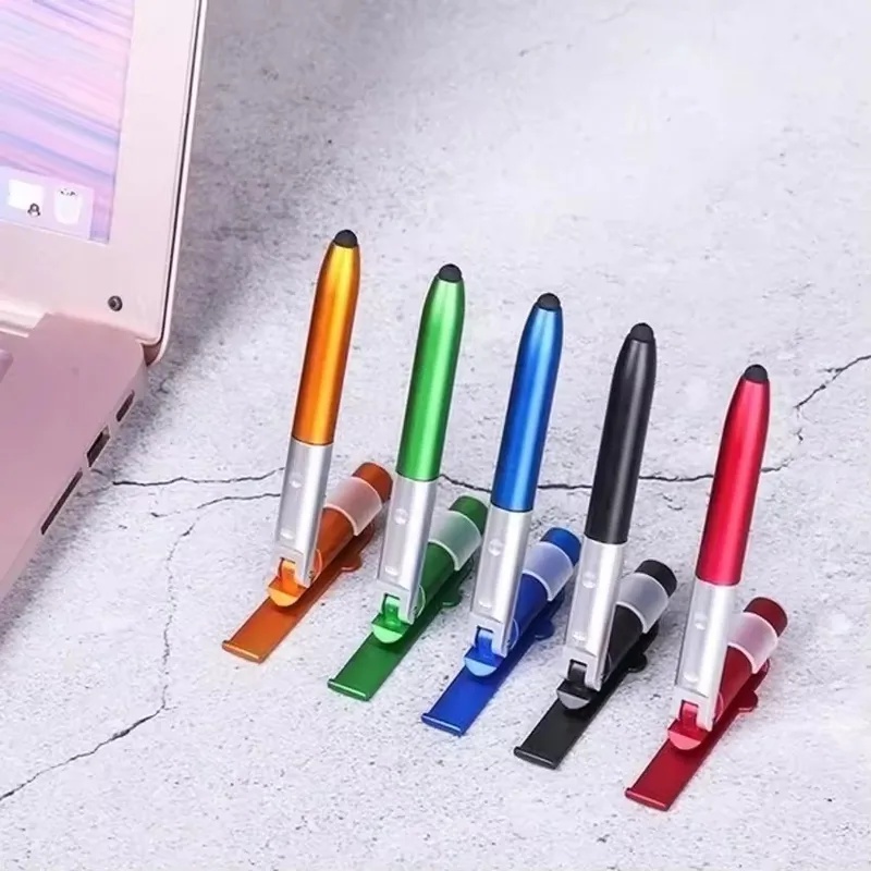 Desk Organizer - 4 in 1 多機能ボールペン LEDライト付き 折りたたみ式携帯電話ホルダー