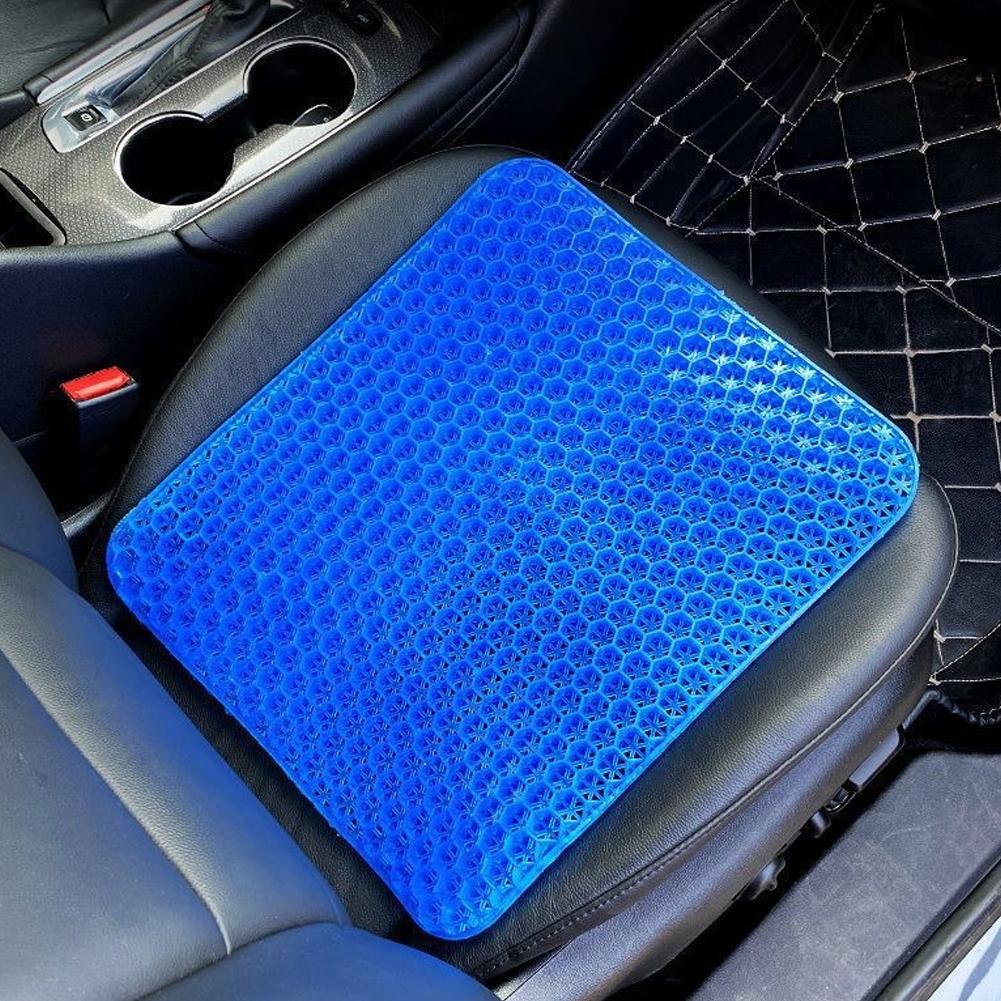 Office Stool - ユニバーサル冷却ジェルカーシートクッション、通気性のあるハニカムパッド、人間工学に基づいたサポートで車、オフィス、家庭の椅子に最適