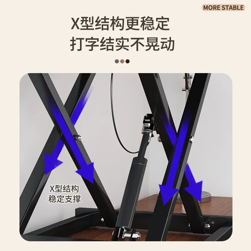 Standing Desk - b11-7.2 スタンディングデスク昇降式ワークベンチコンピューターデスクデスクトップ高さ調整ノートブックデスクトップ折りたたみスタンドテーブル