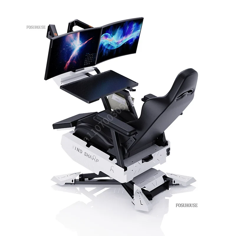 リクライニングゲーミングステーションコックピット、人間工学に - Standing Desk のレビューと価格
