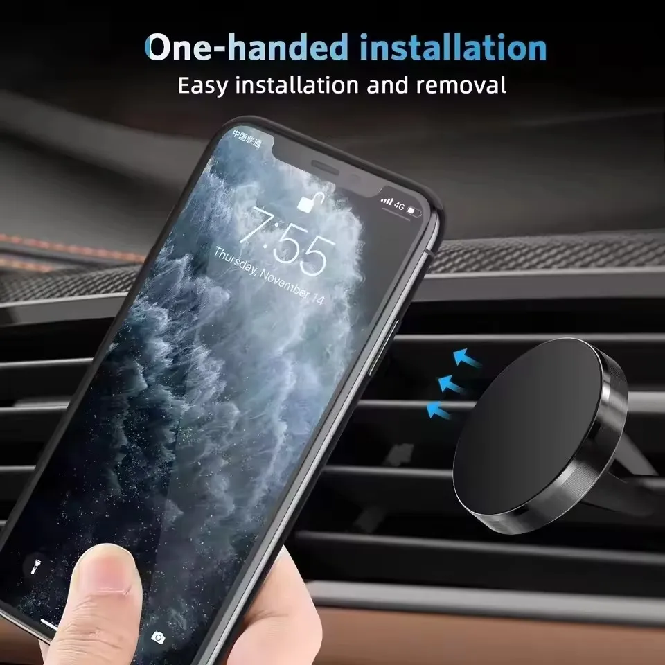 磁気式車載スマホホルダー エアコン吹き出し口用 スマートフォ - Mobile Pedestal Cabinet のレビューと価格