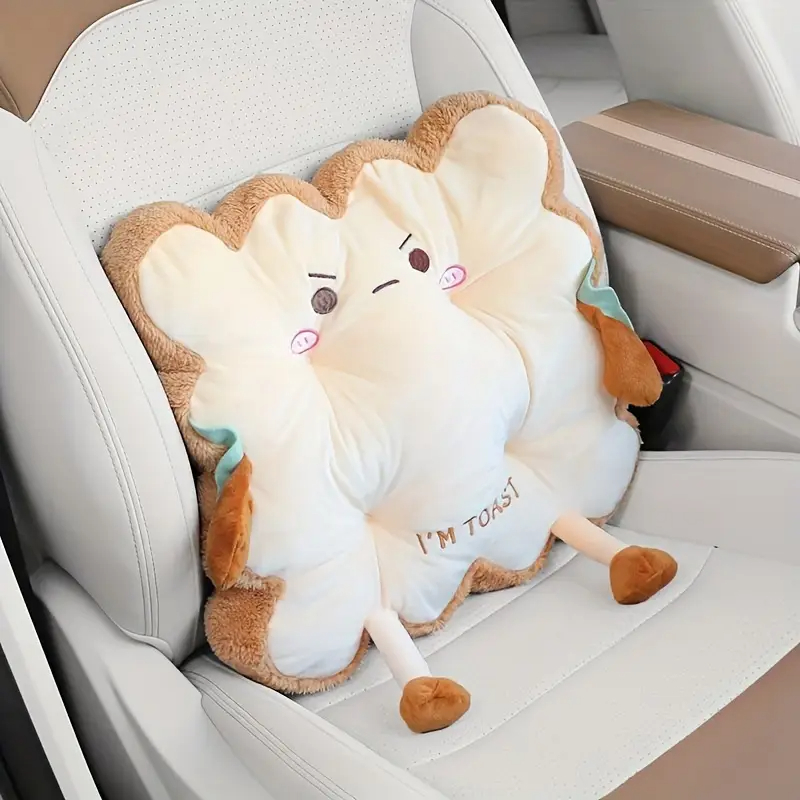 1 PC 車ランバーサポートかわいいトーストクッション尻クッ - Office Chair Cushion のレビューと価格