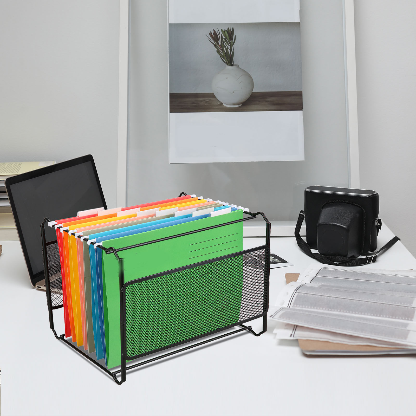 8個入り、安定したデザインのファイル用吊り下げフォルダー。オ - File Cabinet のレビューと価格