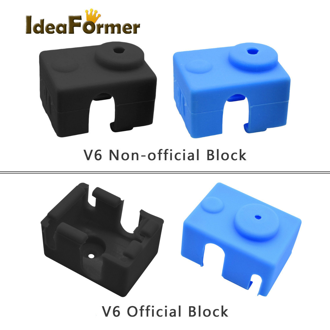 5 個 V6 シリコンソックス 3D プリンターパーツサポー - Printer Stand のレビューと価格