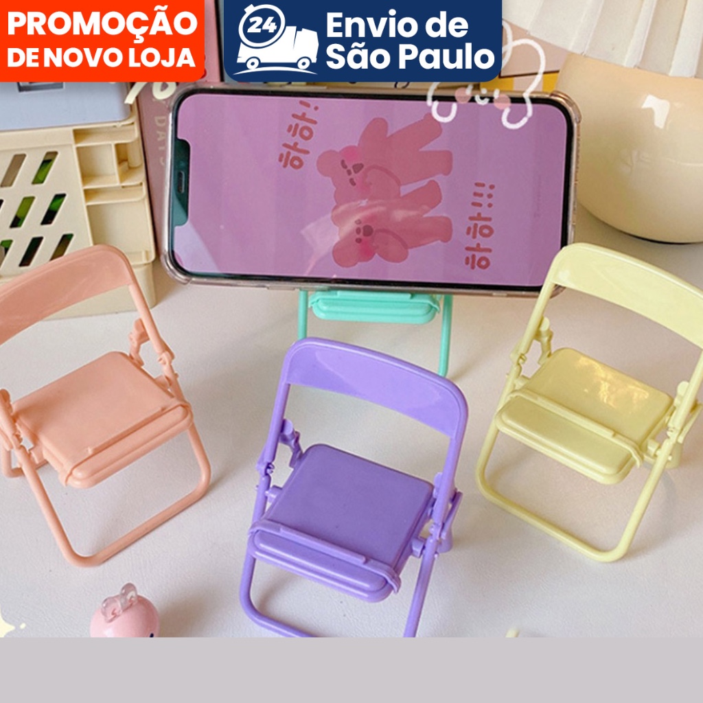 かわいい椅子型スマホスタンド、クリエイティブなデスクオーガナ - Office Stool のレビューと価格