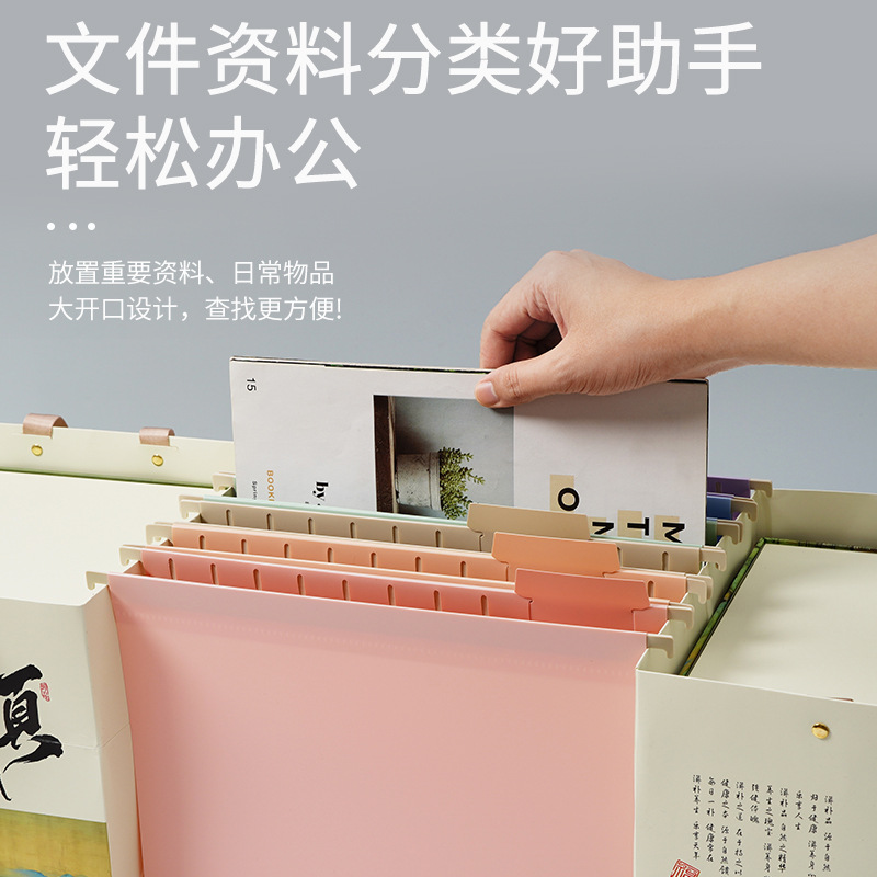 A4サイズの吊り下げ式ファイル整理ケース。6つのポケットと1 - File Cabinet のレビューと価格