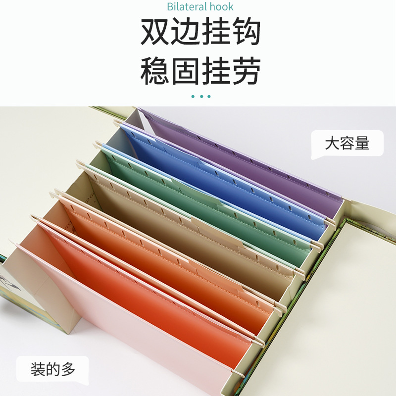 A4サイズの吊り下げ式ファイル整理ケース。6つのポケットと1 - File Cabinet のレビューと価格