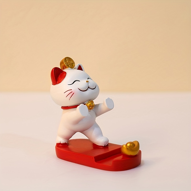 招き猫オフィスキュートキャットスタンド携帯電話タブレットホル - Mobile Pedestal Cabinet のレビューと価格
